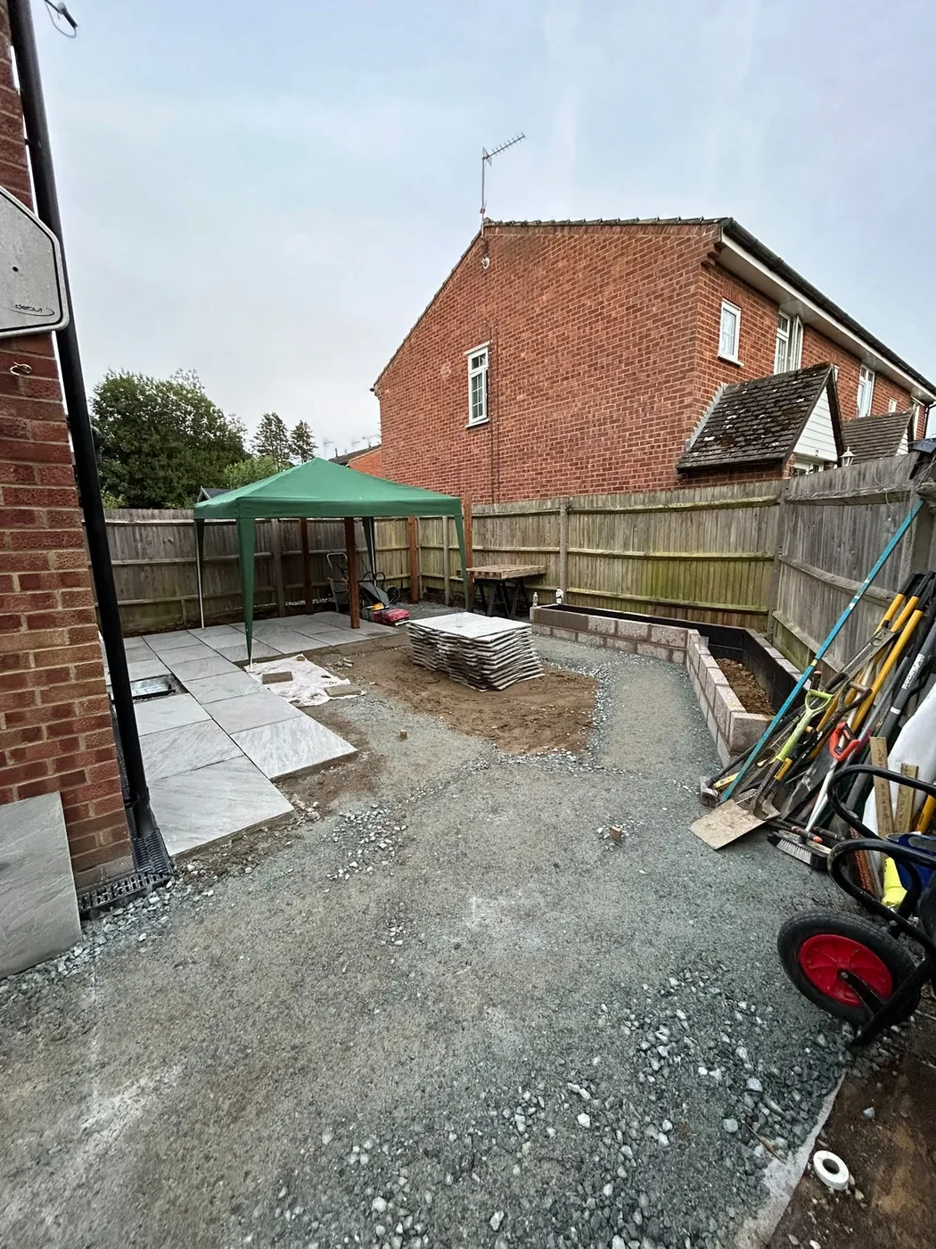 Parents garden renovation nearing completion